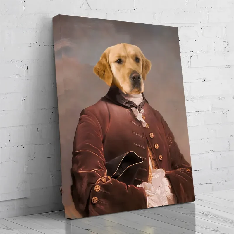 British Man Royal Pet Portrait - Sketch Me Cartoon