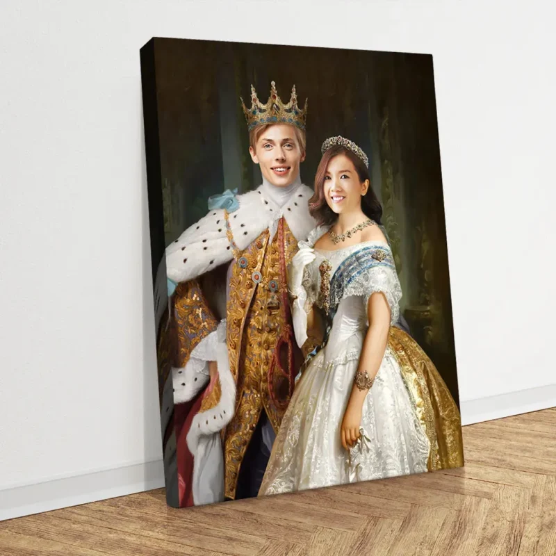 Classic Majesty: Royal Couple Art Pieces - Sketch Me Cartoon
