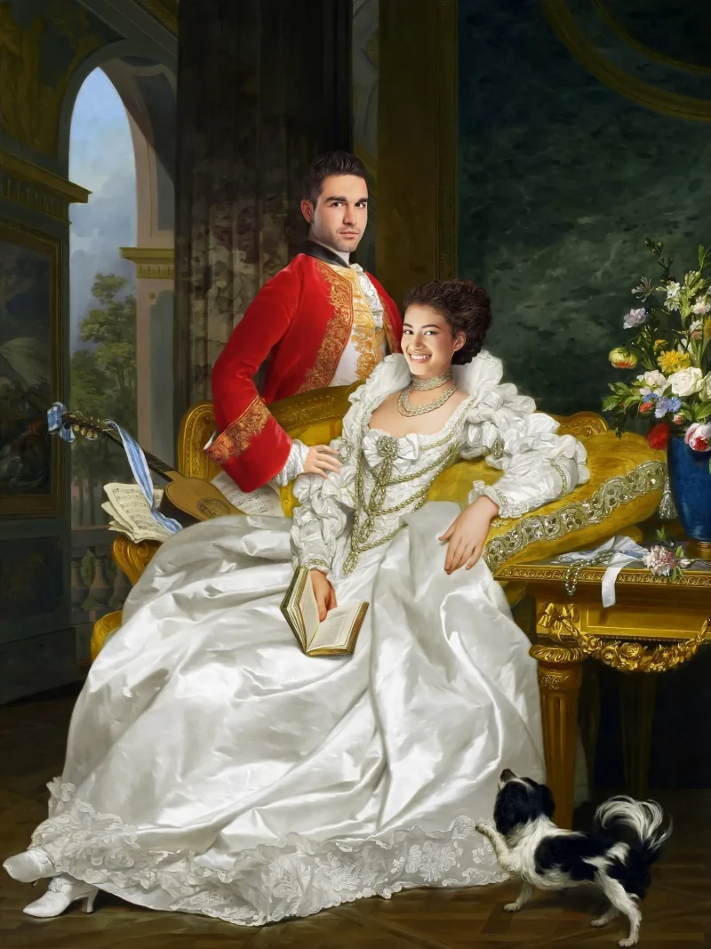 Timeless Royals: Couple Portrait Collection - Sketch Me Cartoon