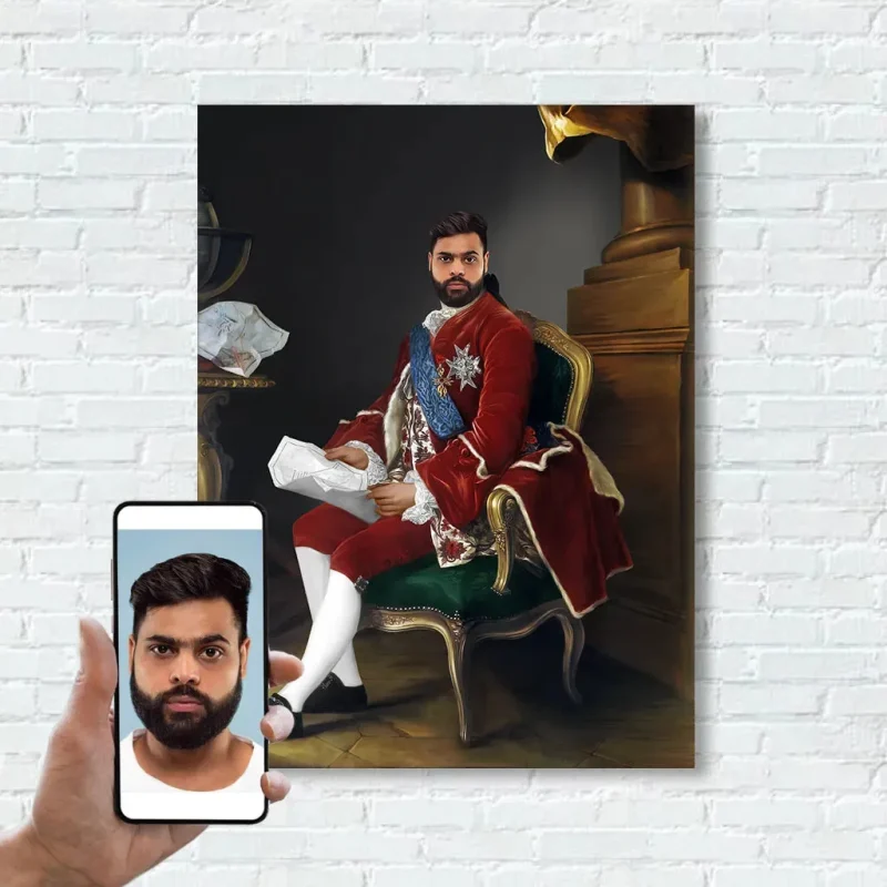 Gallant Hero Portrait - Sketch Me Cartoon