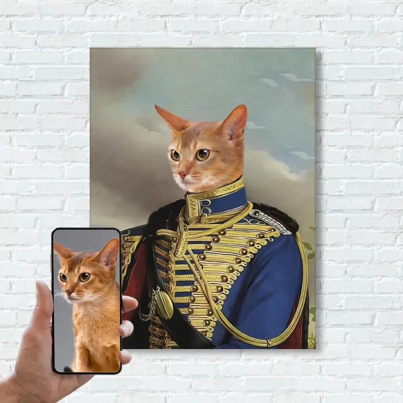 Prince Maximilian Romanowski Royal Pet Portrait - Sketch Me Cartoon
