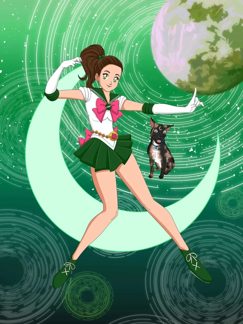 Sailor Moon Custom Portrait - Sketch Me Cartoon