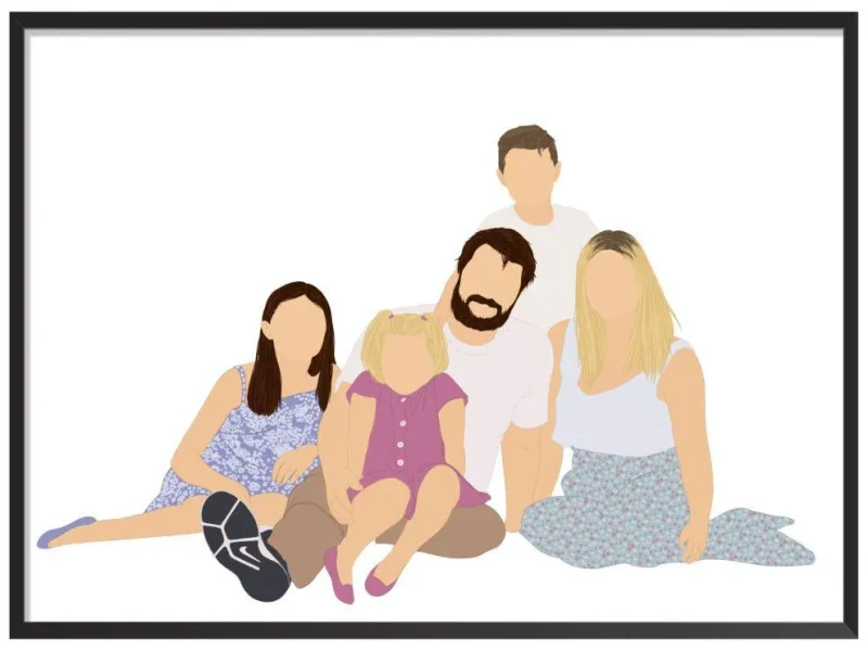 Faceless Portrait - Sketch Me Cartoon