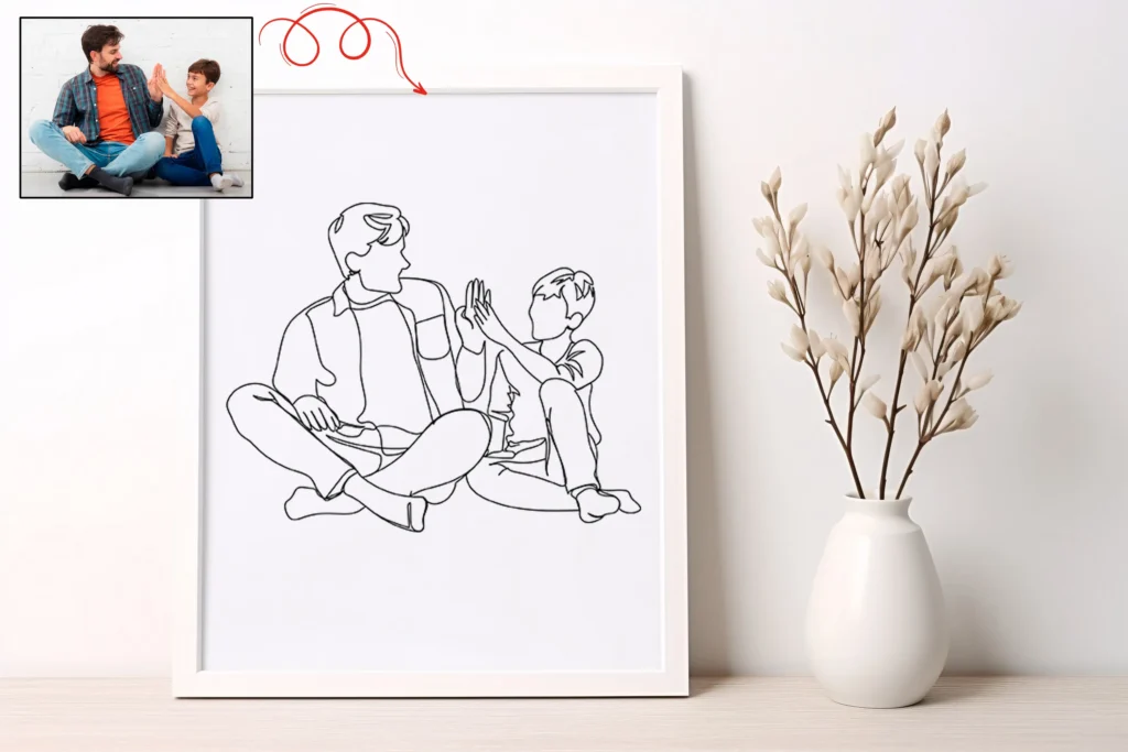 Incorporating Custom Line Art into Your Interior Design for a Unique Touch - Sketch Me Cartoon